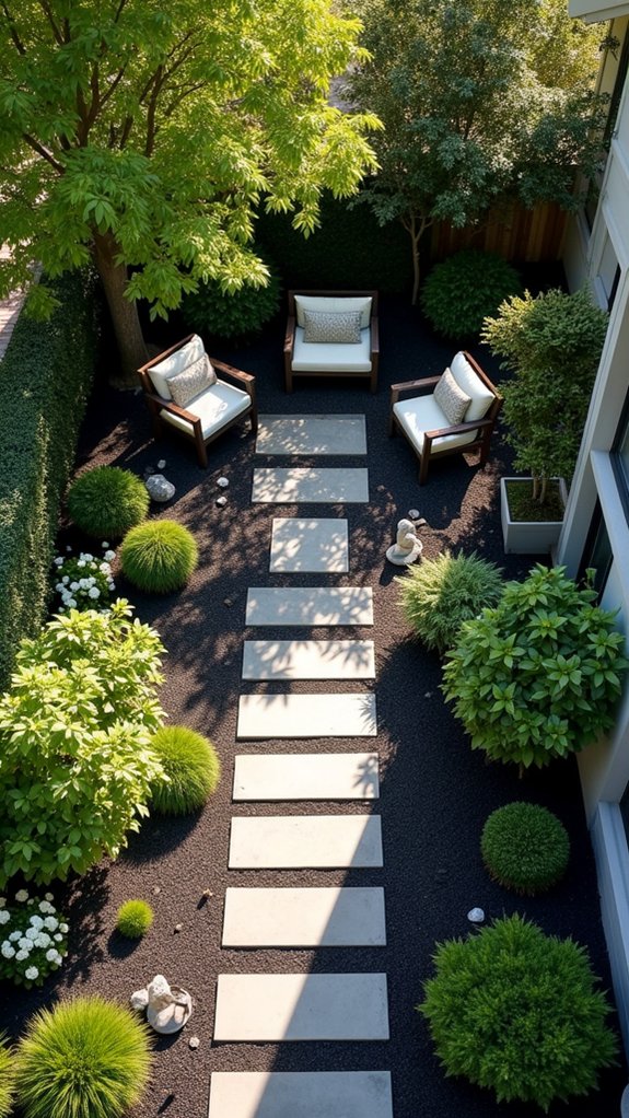 black mulch enhances elegance