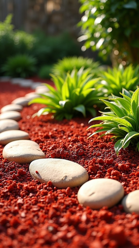 bold garden color contrast
