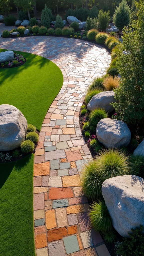 boulder accents enhance landscapes