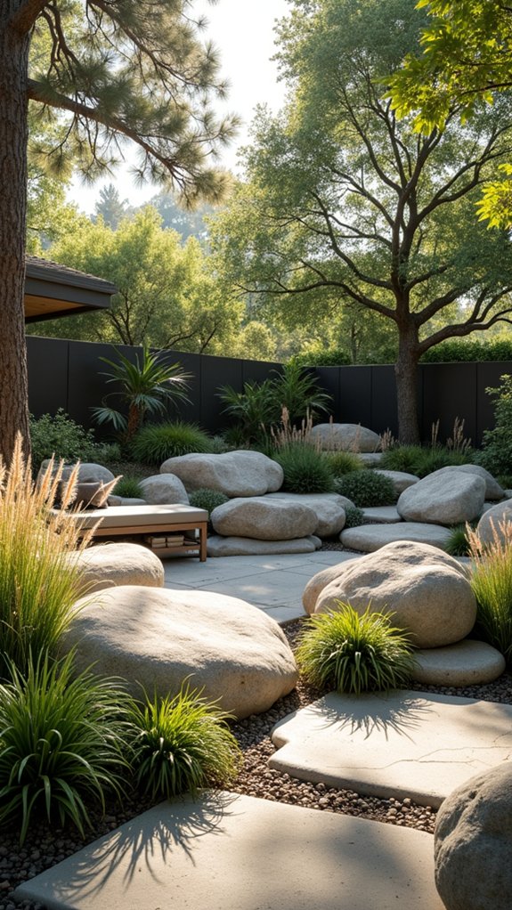 boulder seating for gatherings