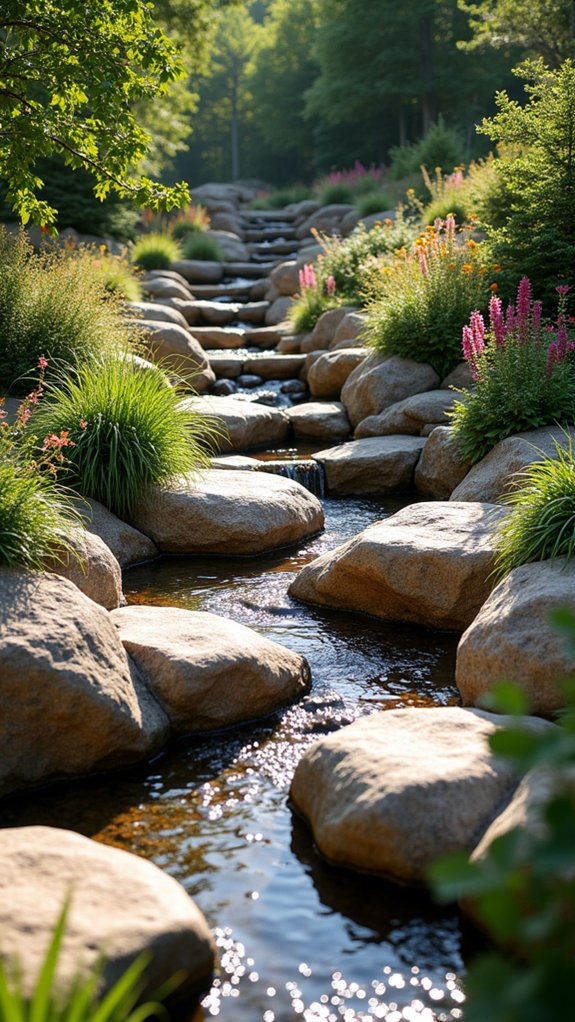 boulder walls enhance landscapes
