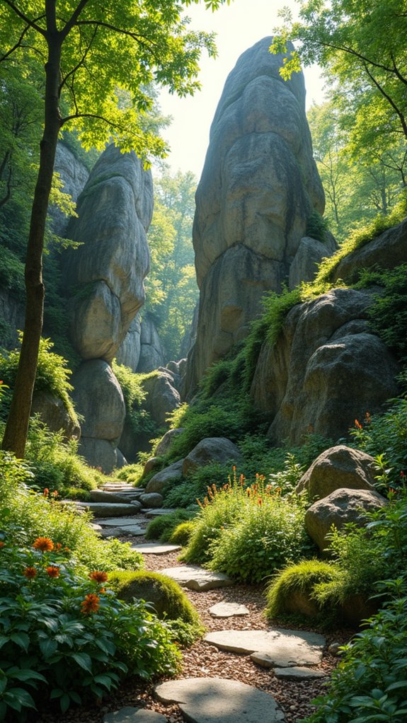 boulders enhance landscape beauty