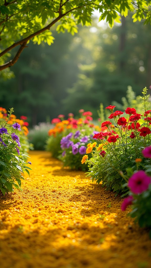 brighten garden with yellow