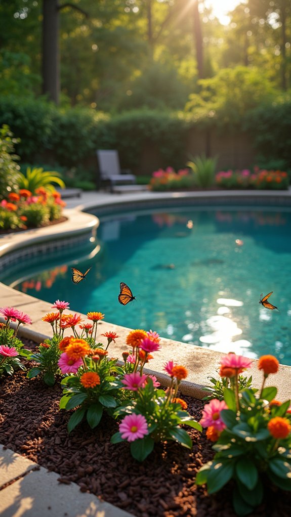 butterfly friendly mulch borders