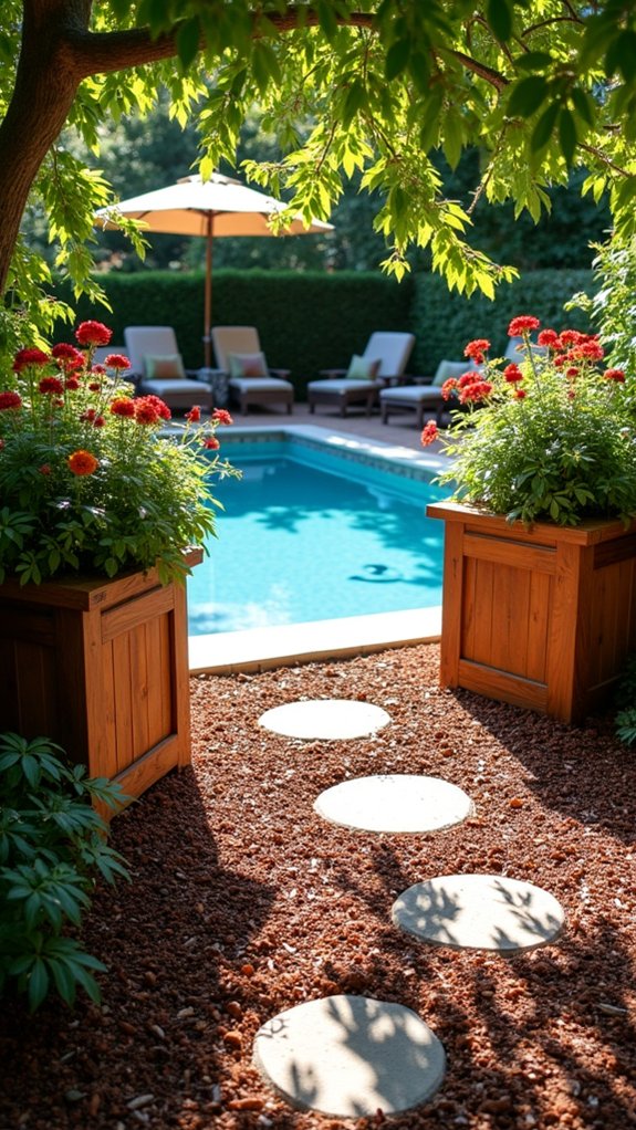 cedar mulch creates warmth