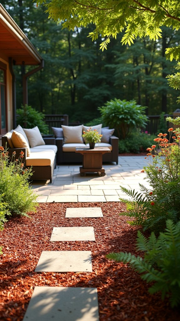 cedar mulch enhances outdoor comfort
