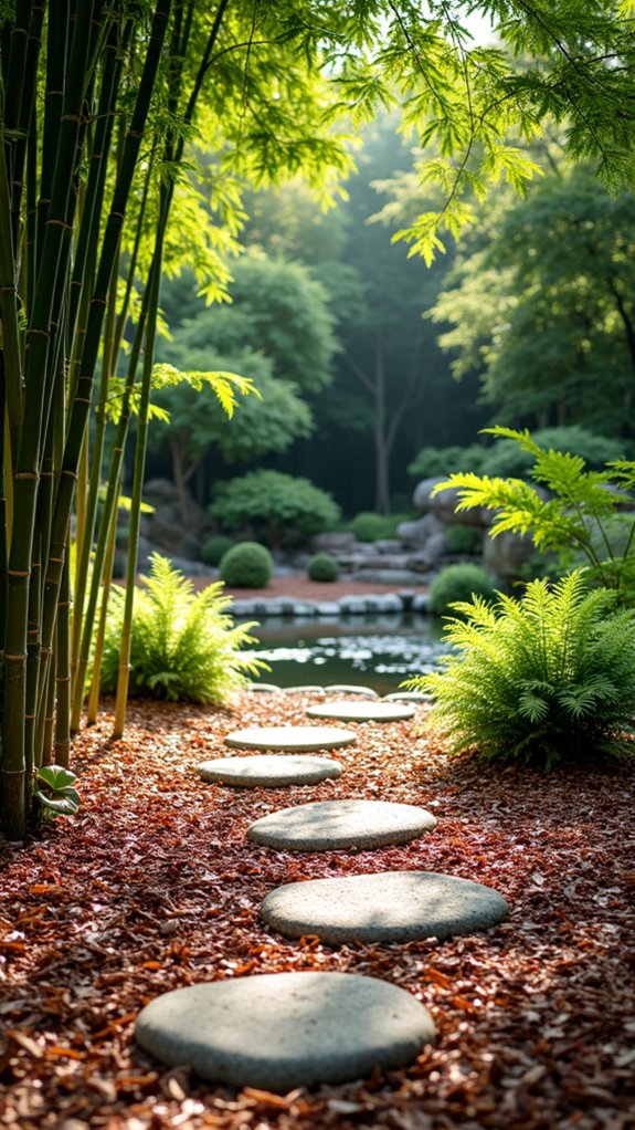 cedar mulch enhances tranquility