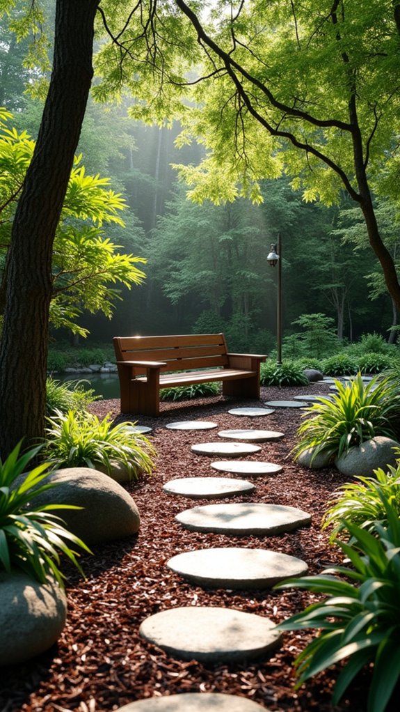 cedar mulch meditation sanctuary