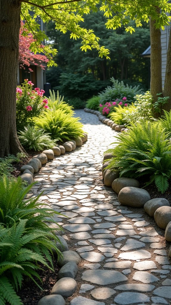 charming durable cobblestone walkways