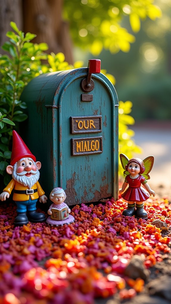 charming gnomes brighten mailboxes