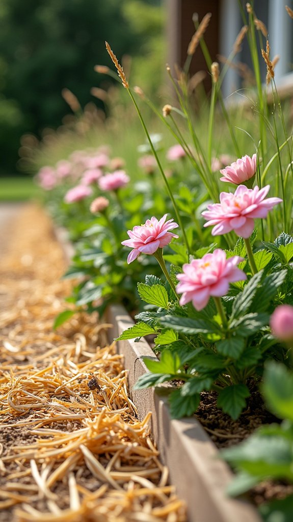 charming rustic garden mulch