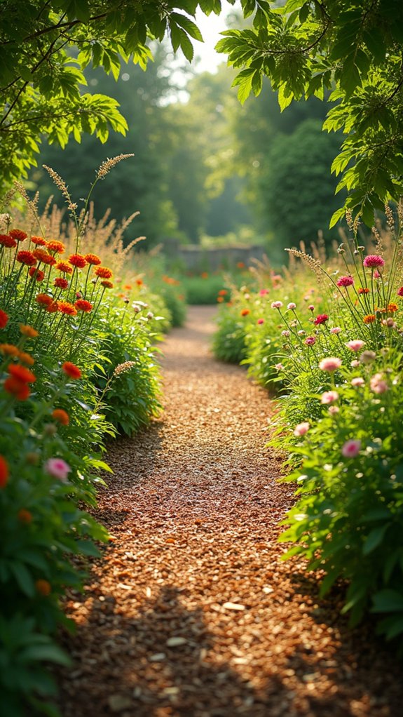 charming rustic wood pathways