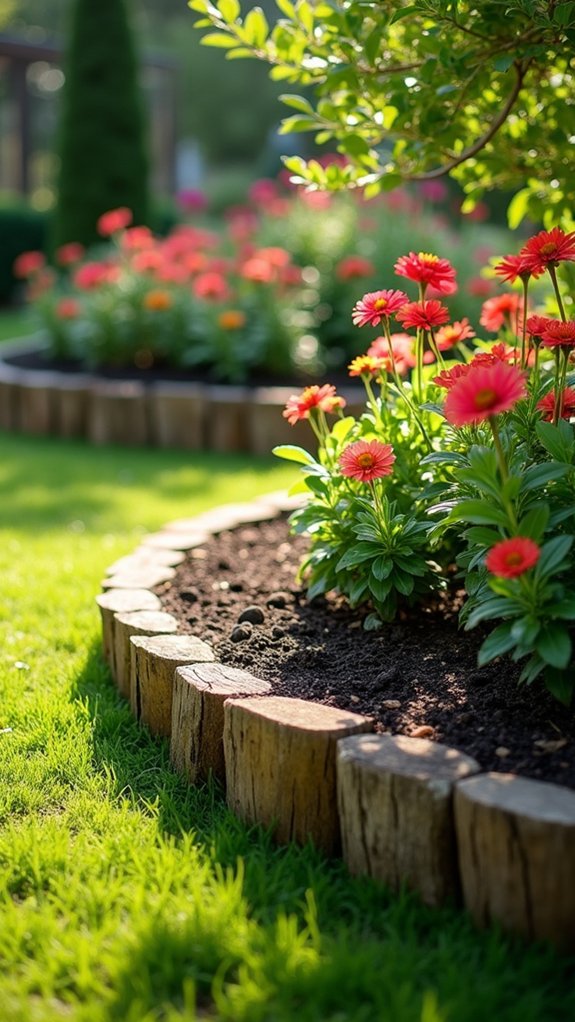charming rustic wooden borders