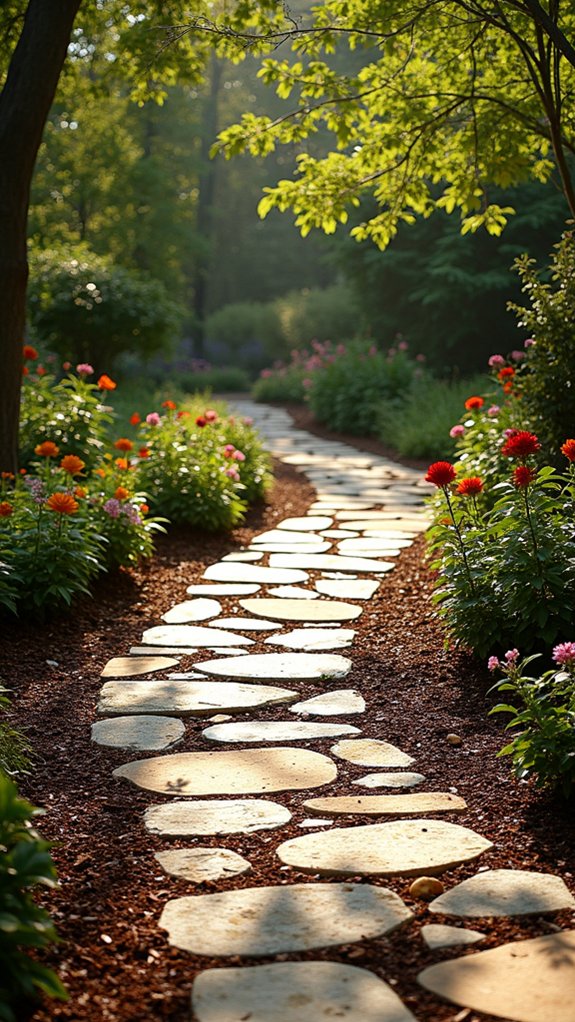 charming uneven stone pathways