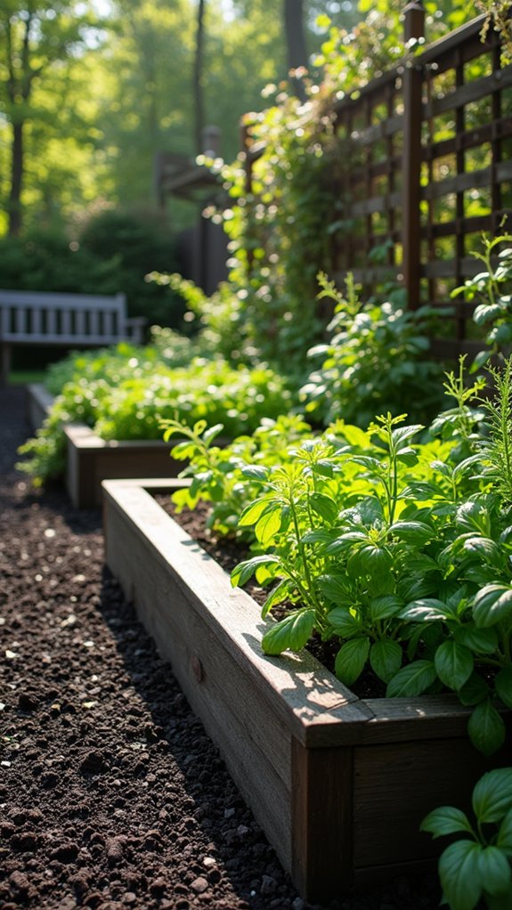 chic herb garden design