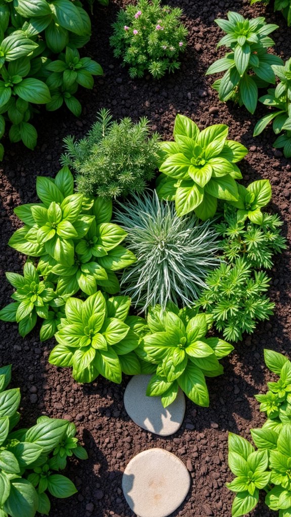 circular design for herbs