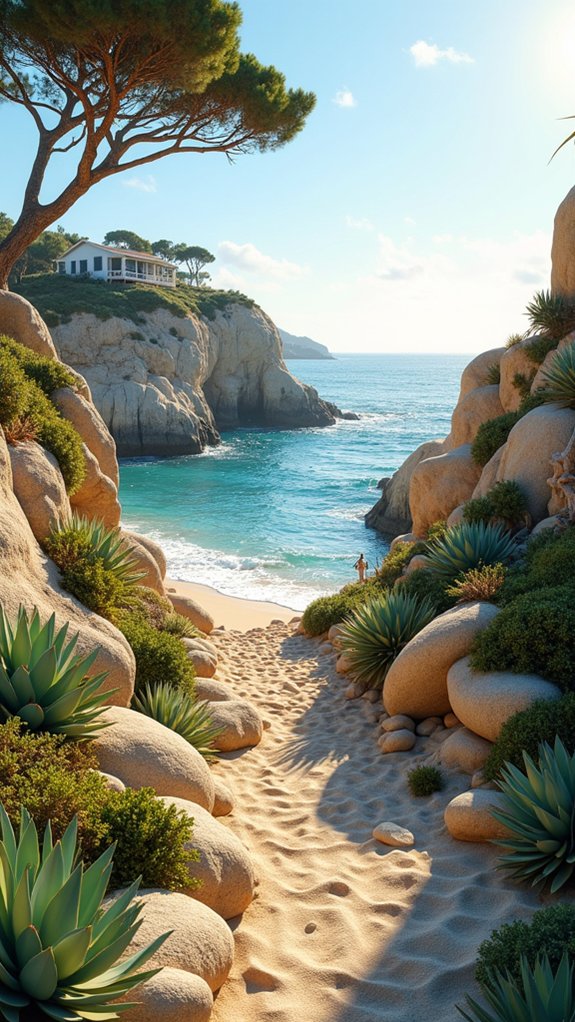 coastal relaxation with succulents