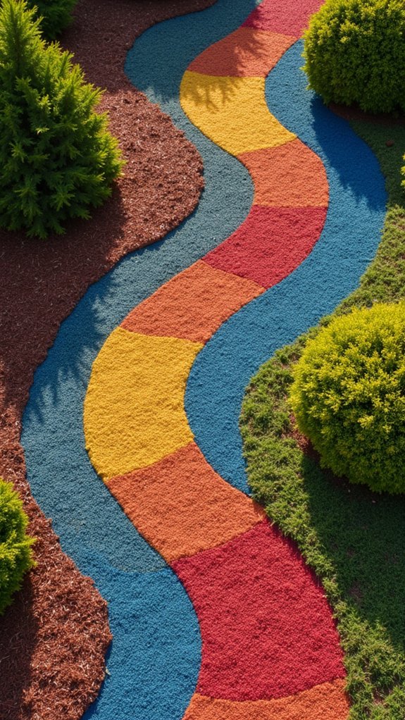 colored gravel garden designs
