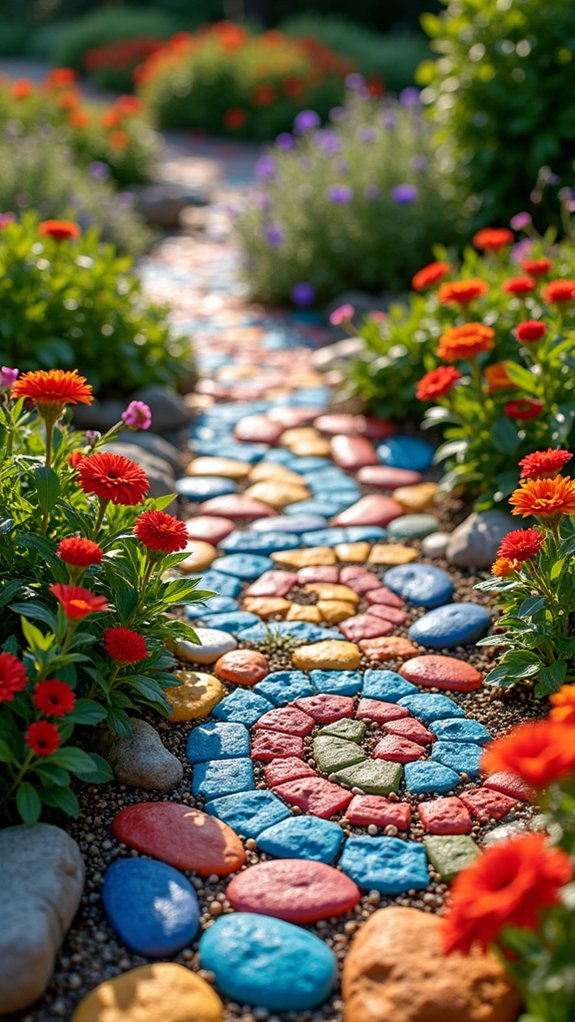 colorful mosaic garden designs