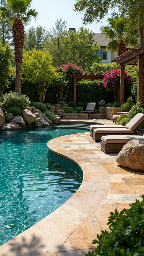 comfortable natural stone seating
