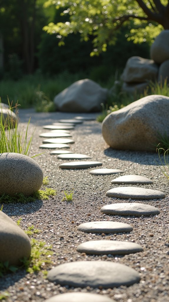 contrasting textures in gardens
