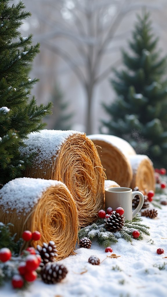 cozy autumn garden seating