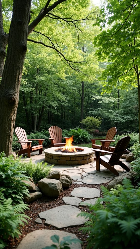 cozy fire pit retreat