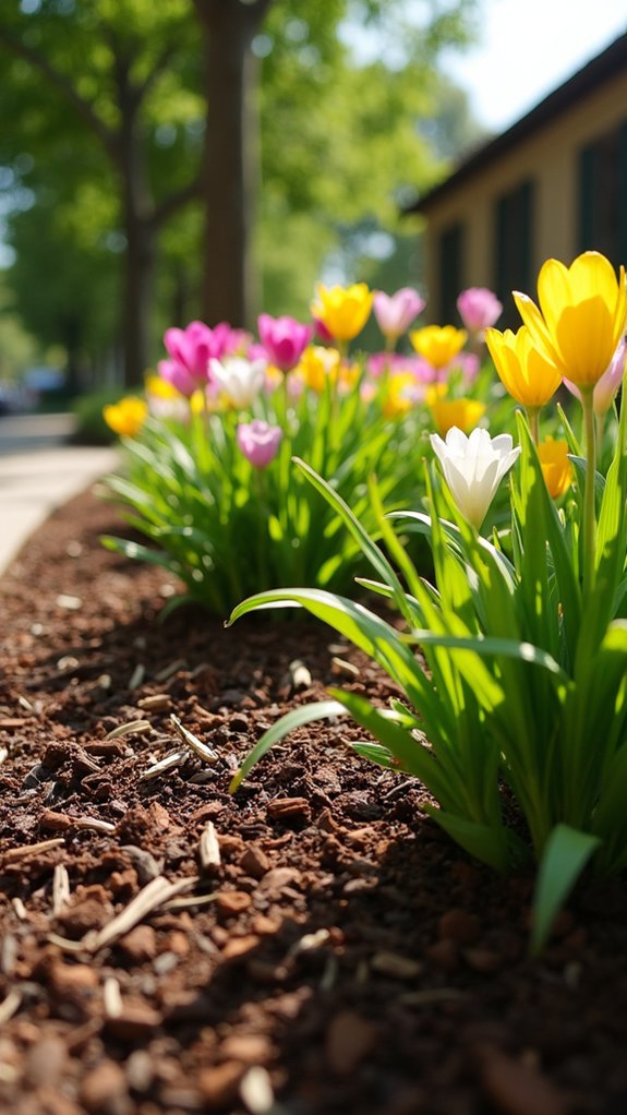 cozy flower bed borders