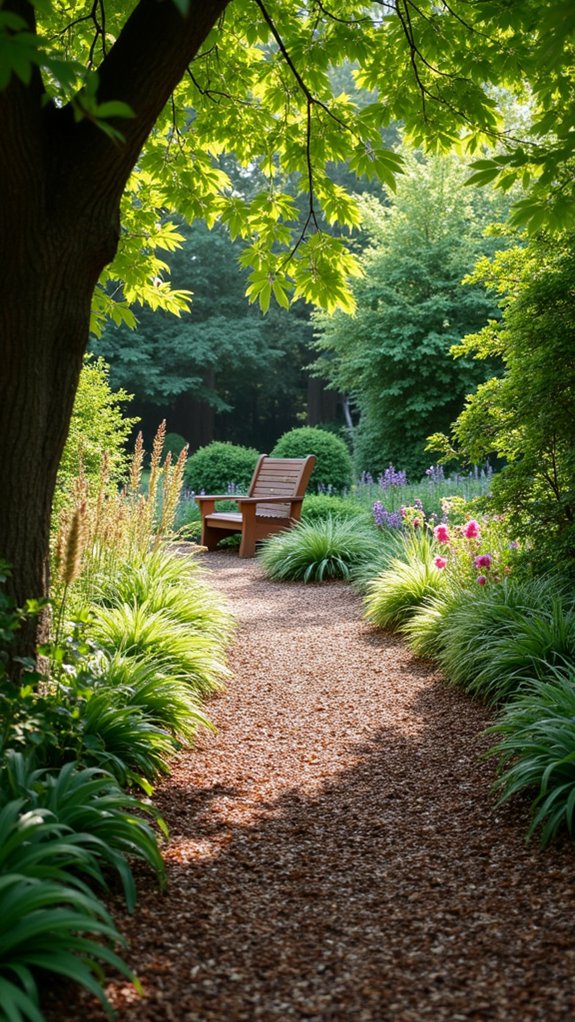 cozy garden pathways created