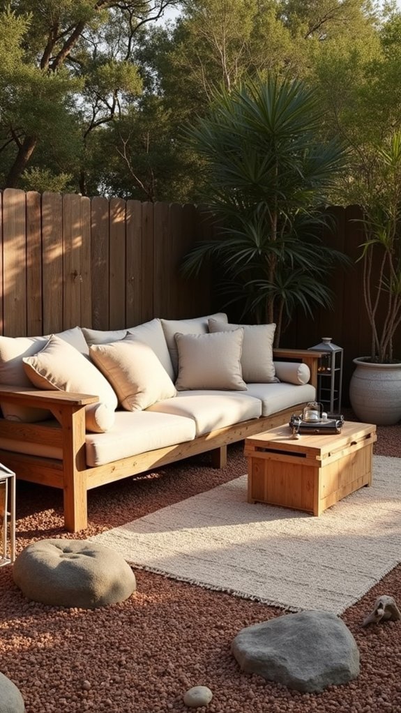 cozy outdoor lounge retreat