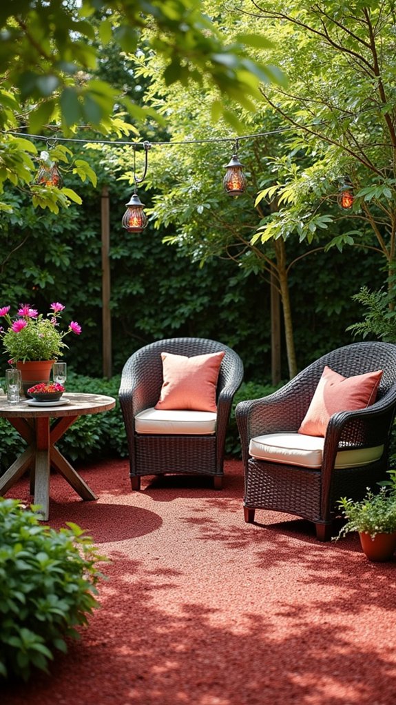 cozy outdoor retreat seating