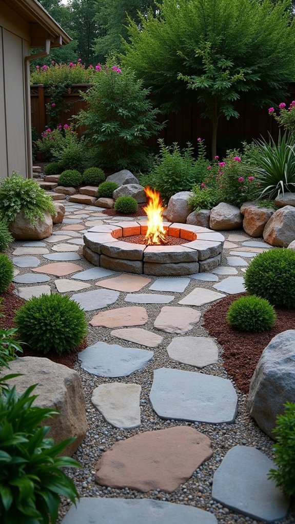 cozy stone fire pit gatherings