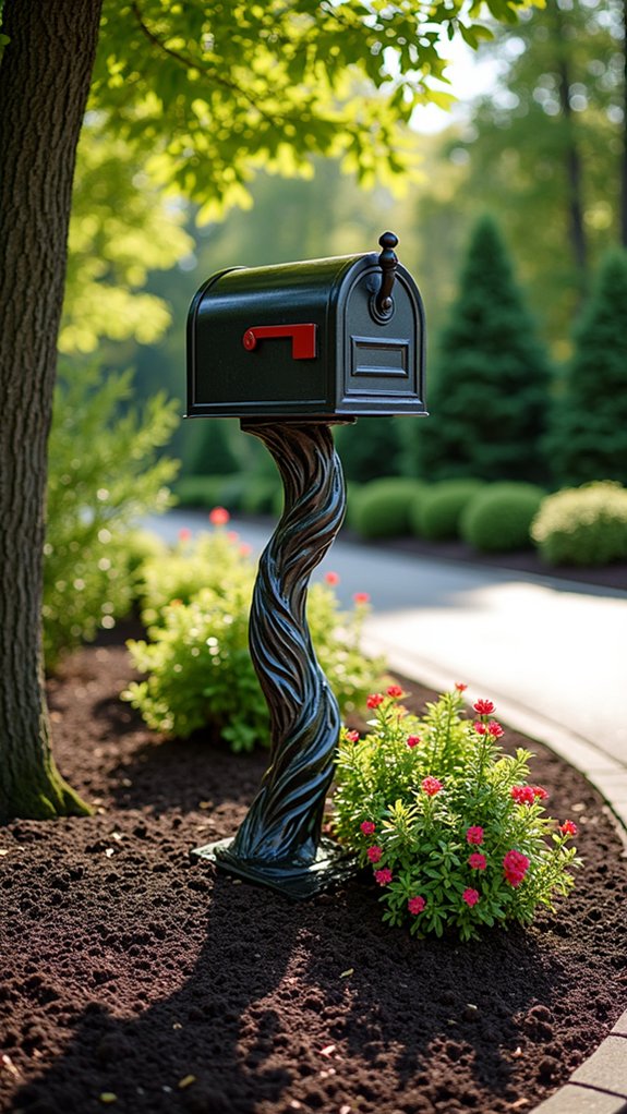 creative mailbox post designs