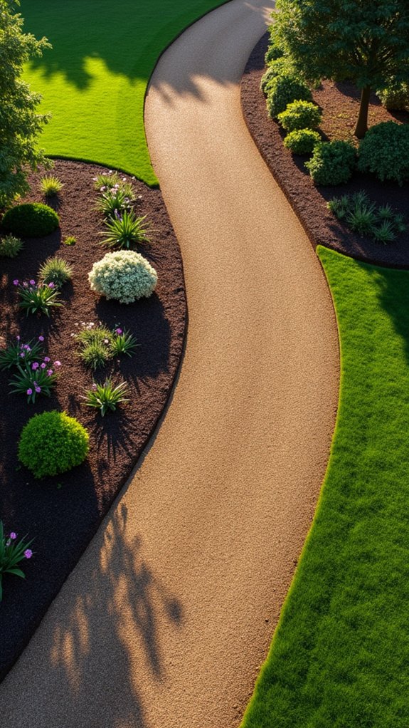 creative mulch for driveways