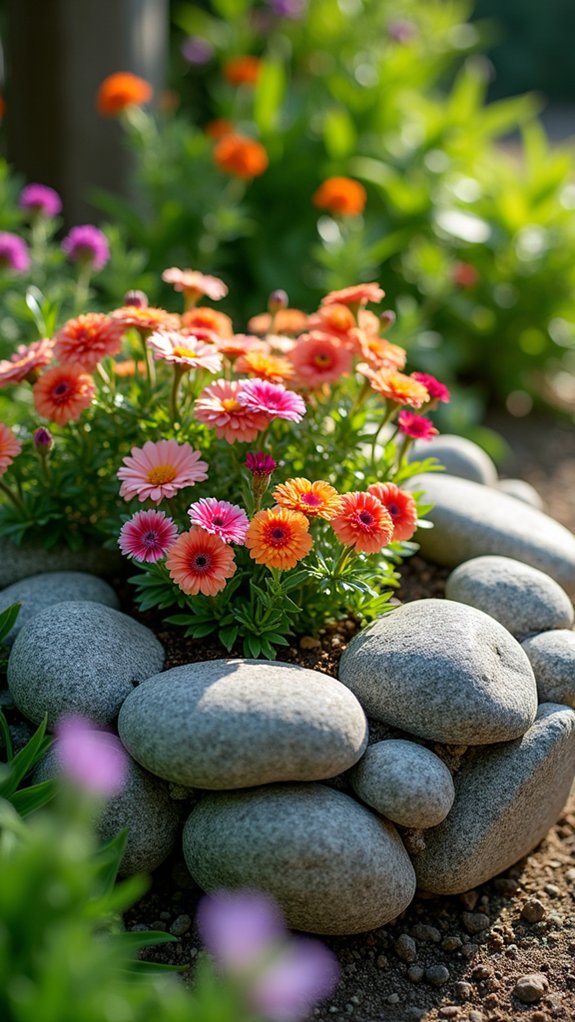 creative natural stone planters