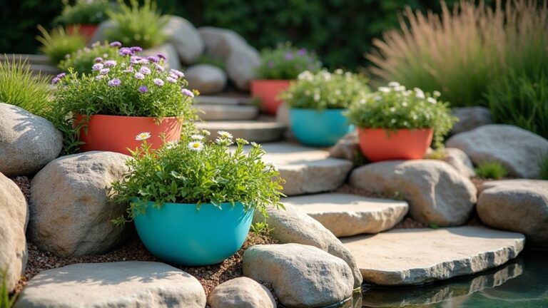 creative rock planter designs
