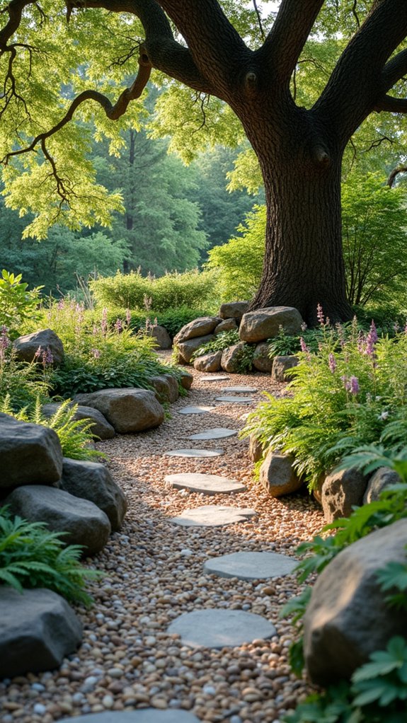 creative stone garden borders