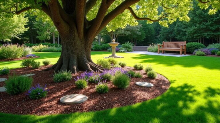 creative tree mulch designs
