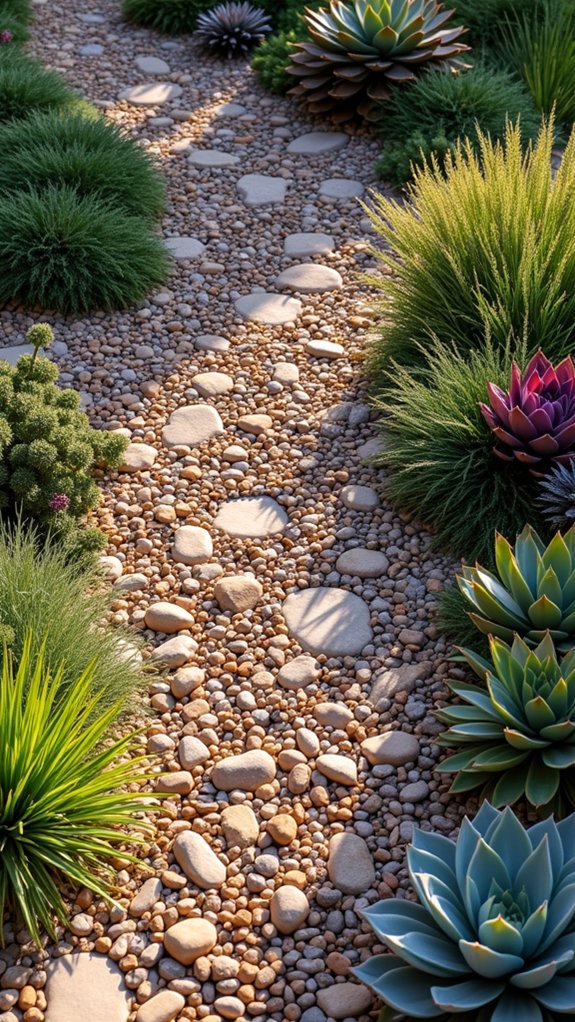 crushed rock enhances gardens