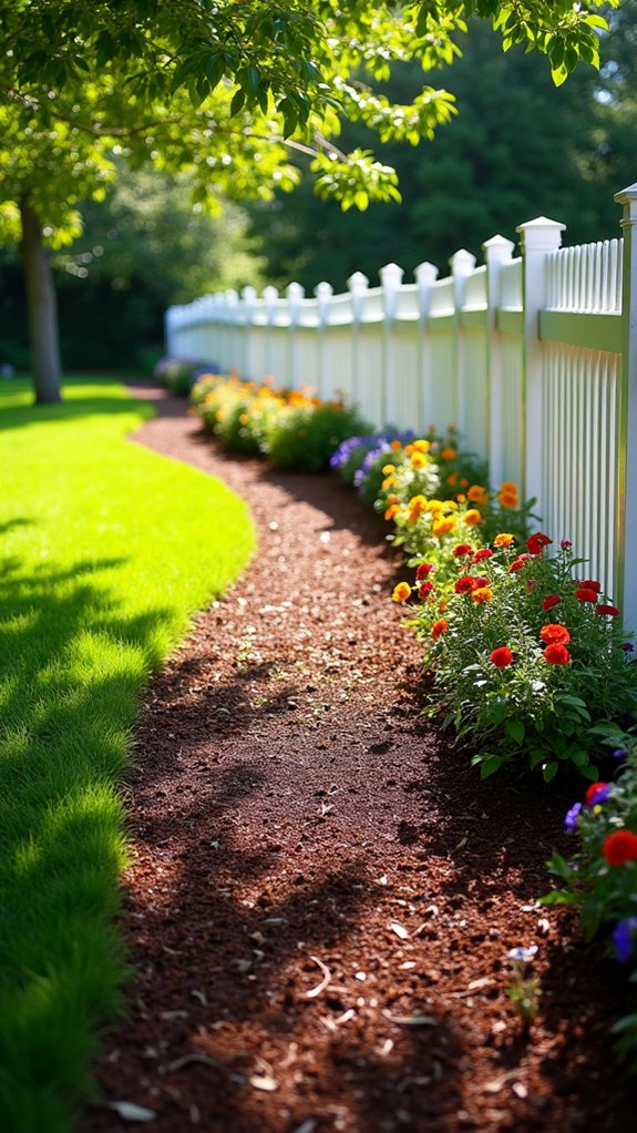 curved fence line edging