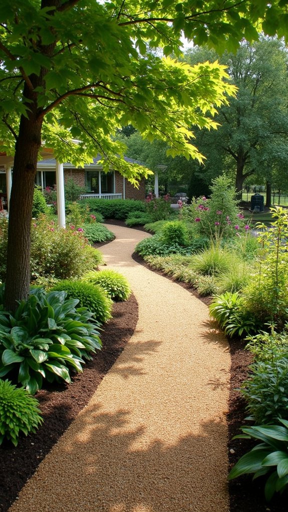 curved pathways enhance outdoor living