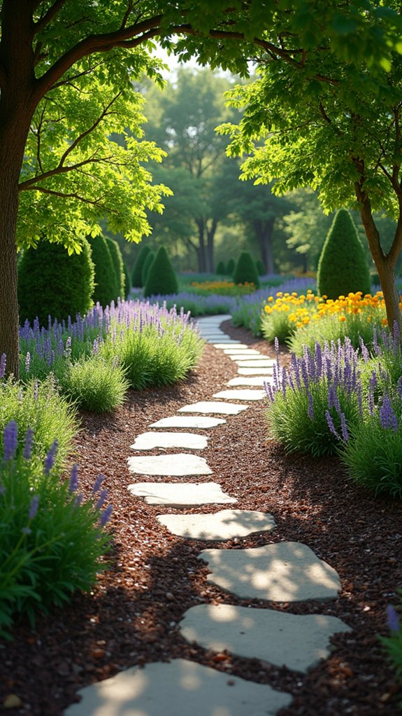 curved pathways invite exploration