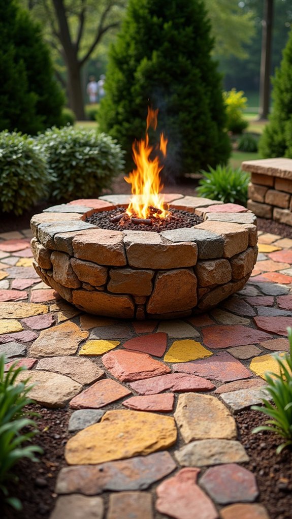 customizable decorative stone firepit