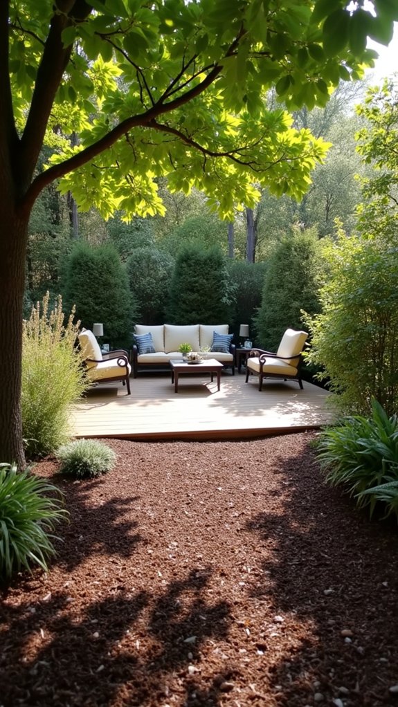 dark brown mulch comfort