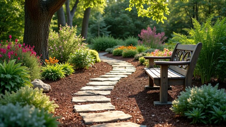dark brown mulch landscaping ideas