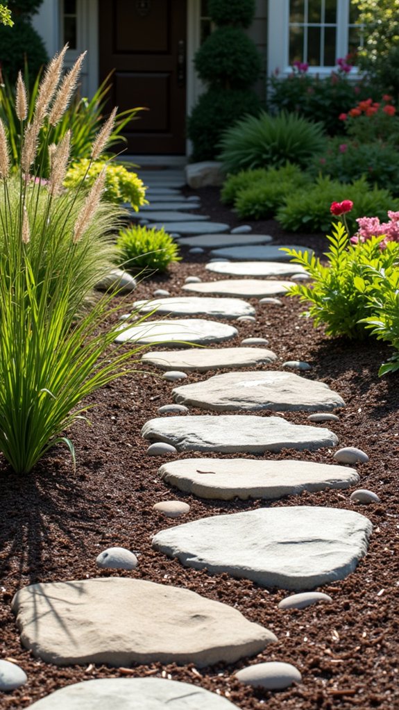 decorative river rocks landscaping