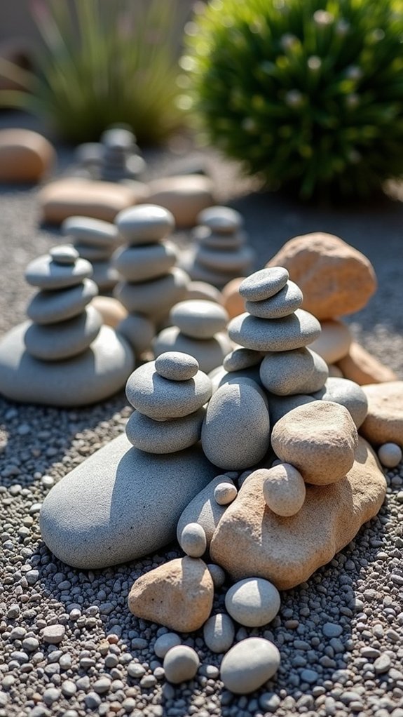 decorative rock cluster arrangement