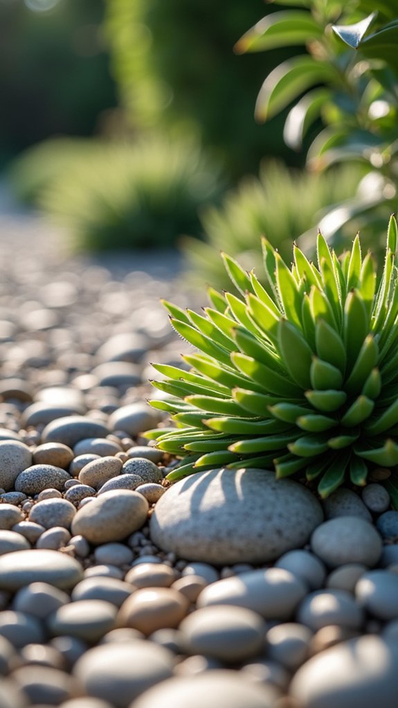 decorative rock garden borders