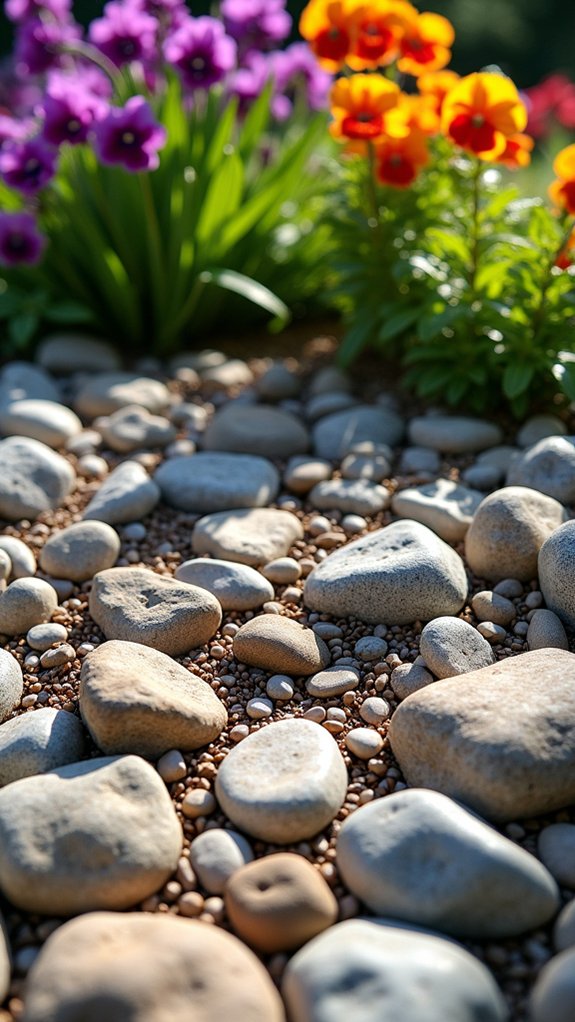 decorative rock mulch benefits
