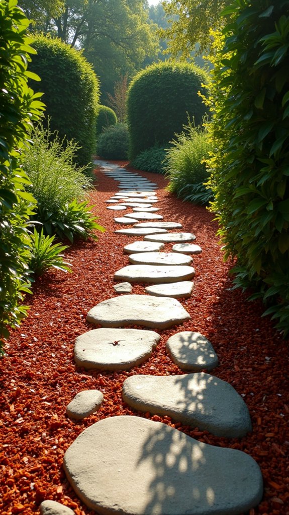 decorative stone walkway edging